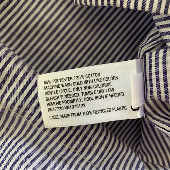 Via Penny Lane Reworked Apparel | Pink Floyd Striped Button Up Shirt Small - Picture 9 of 9